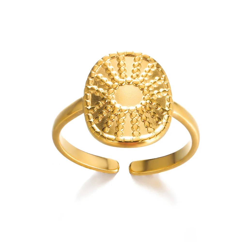 316L Stainless Steel Gold Ring — Never Fade Luxury Couples Ring | Free UK Delivery
