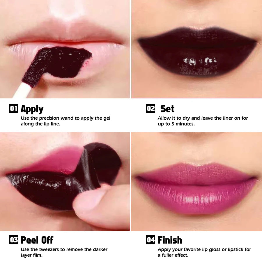 Peel-Off Lip Stain — 7 Colours Transfer-Proof Waterproof Long-Lasting Lip Stain | Free UK Delivery