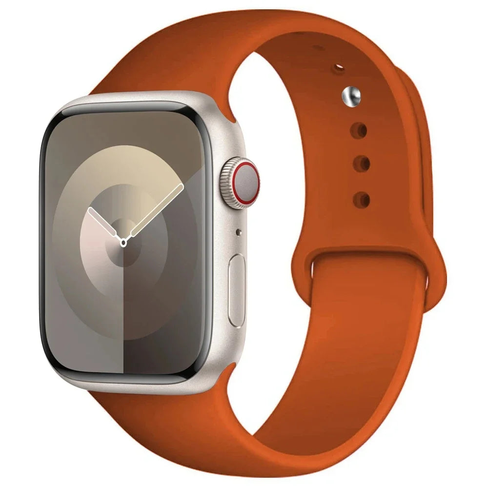 Silicone Apple Watch Band — All Series Compatible 38mm to 49mm | Free UK Delivery