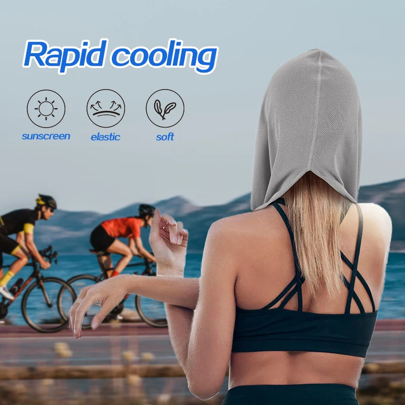 Cooling Hoodie Towel — Instant Cold Evaporative Technology for Sports & Summer | Free UK Delivery