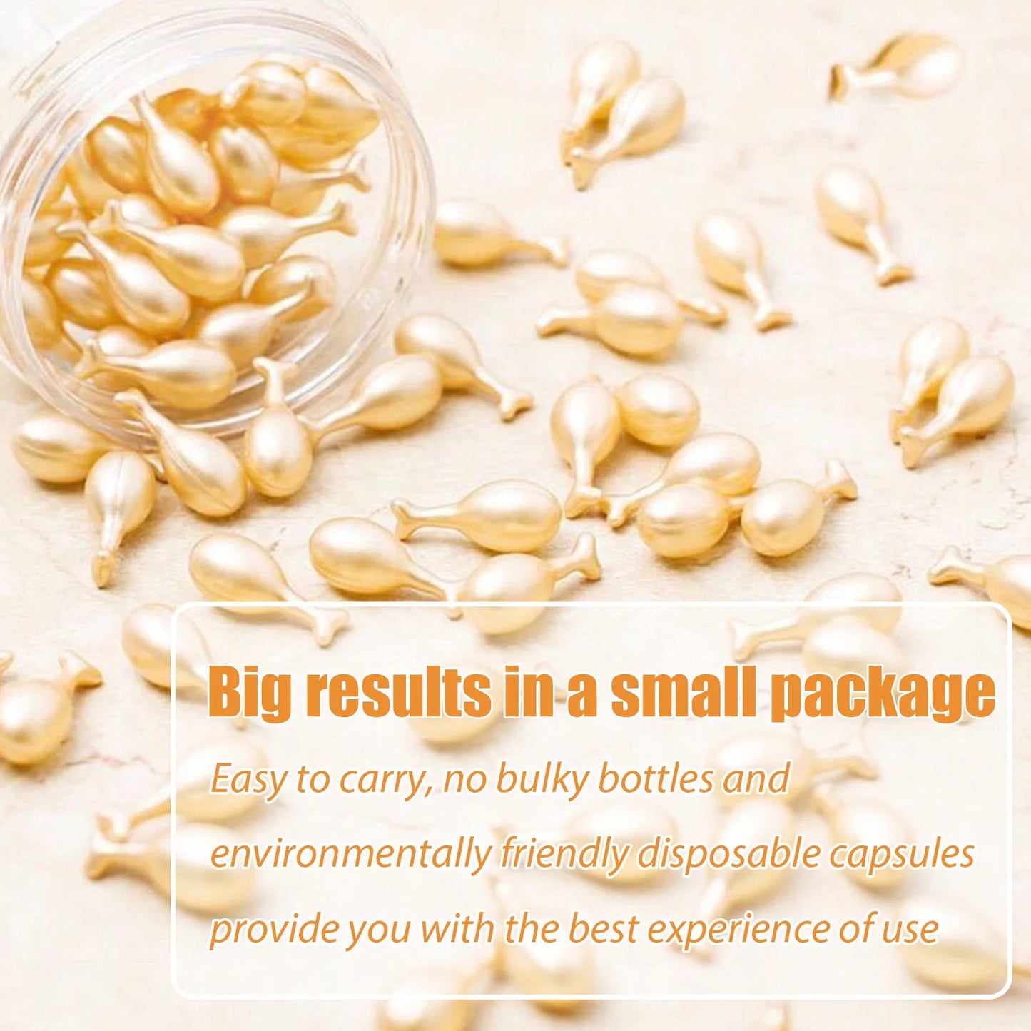 Collagen Face Serum Capsules — Hyaluronic Acid Brightening Skincare, 50 Pack | Free UK Delivery