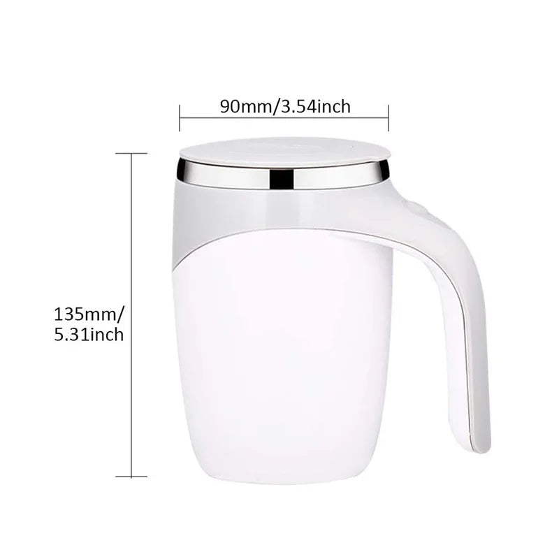 Self-Stirring Coffee Mug — USB Rechargeable Electric Mixing Cup for Coffee, Tea & Protein Shakes