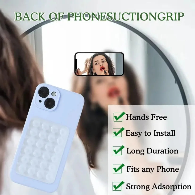 Silicone Suction Phone Holder — Stick-On Wall Mount for Shower, Kitchen & Car | Free UK Delivery
