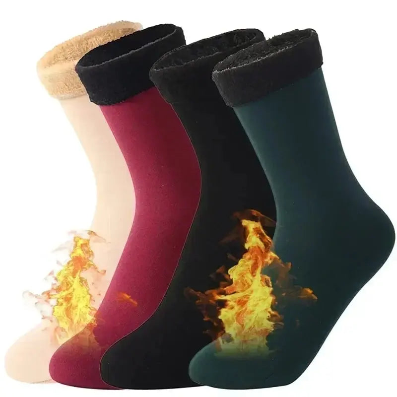 Thermal Fleece Socks for Women — Thick Cosy Winter Socks for Home, Boots & Snow