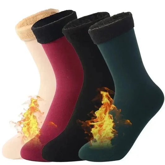 Thermal Fleece Socks for Women — Thick Cosy Winter Socks for Home, Boots & Snow