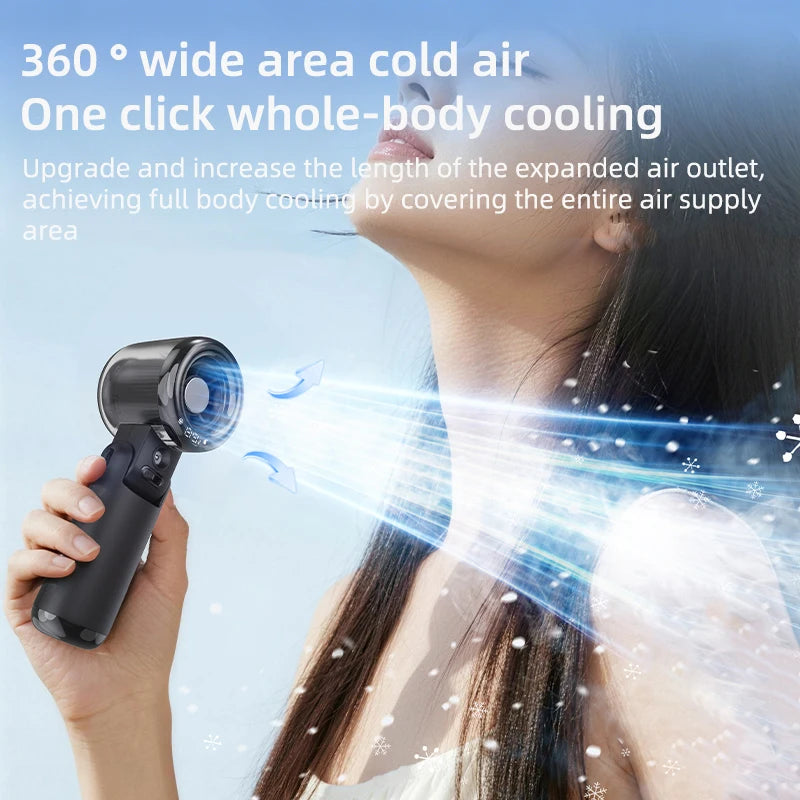 Portable Misting Fan — 3600mAh Foldable Spray Fan for Festivals, Beach & Summer | Free UK Delivery