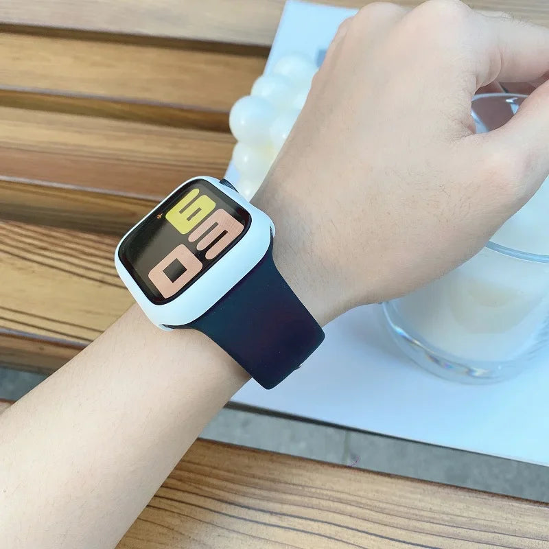 Silicone Apple Watch Band — All Series Compatible 38mm to 49mm | Free UK Delivery