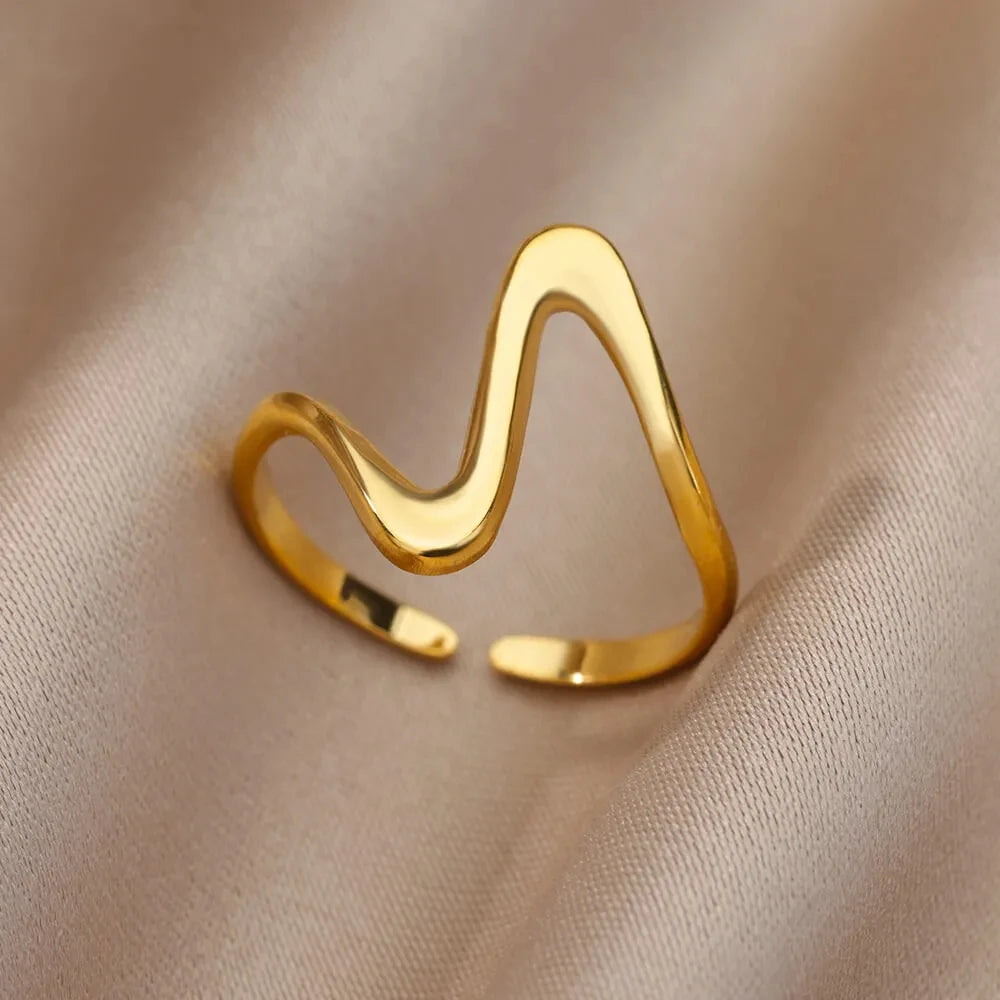 316L Stainless Steel Gold Ring — Never Fade Luxury Couples Ring | Free UK Delivery