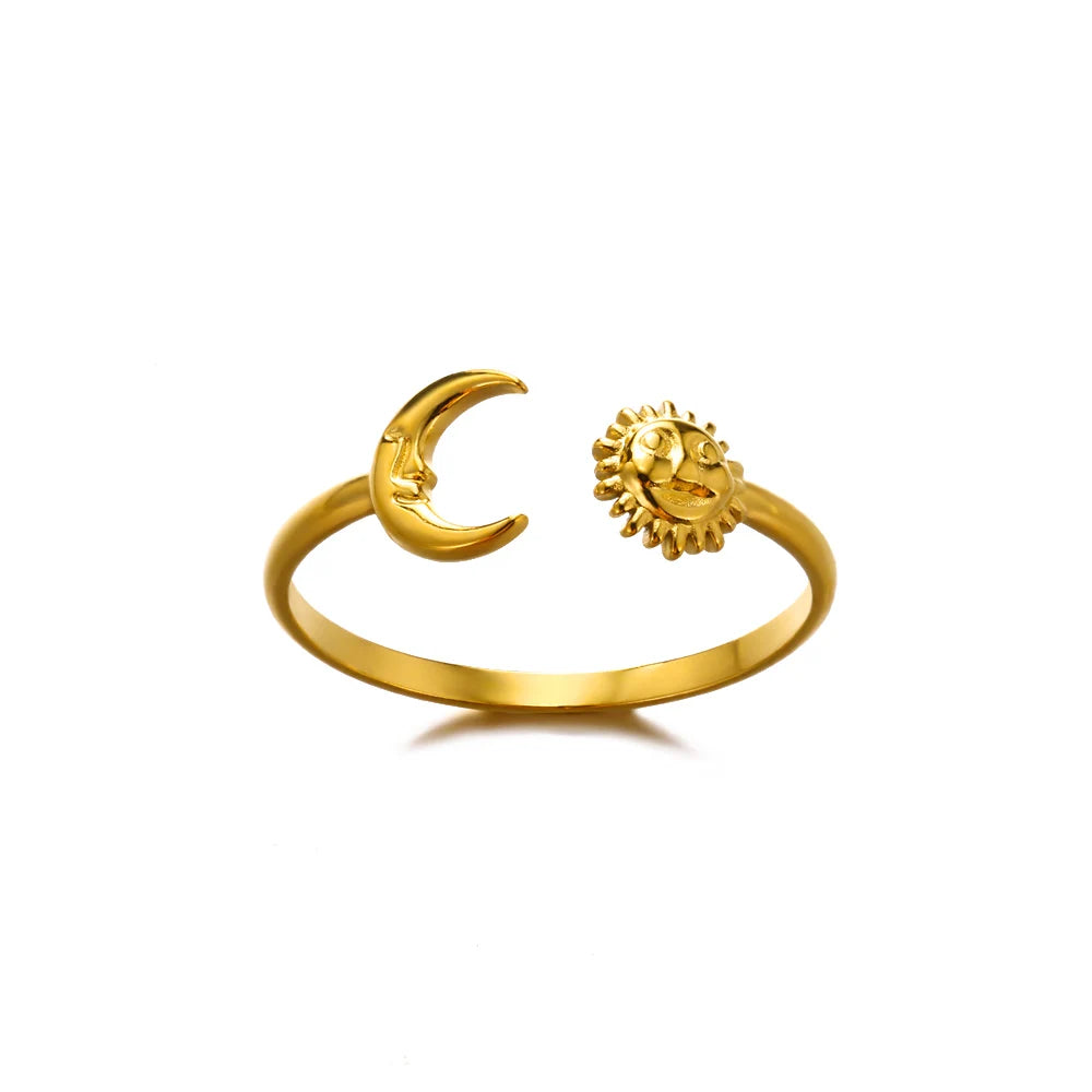 316L Stainless Steel Gold Ring — Never Fade Luxury Couples Ring | Free UK Delivery