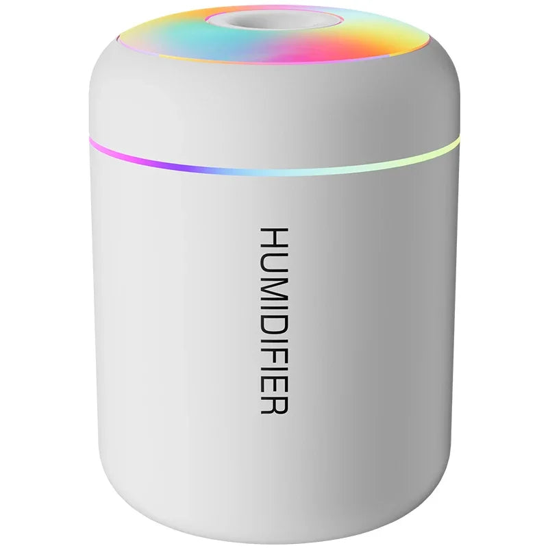 Mini Aromatherapy Diffuser & Humidifier — USB LED Mist Maker for Home, Bedroom & Car