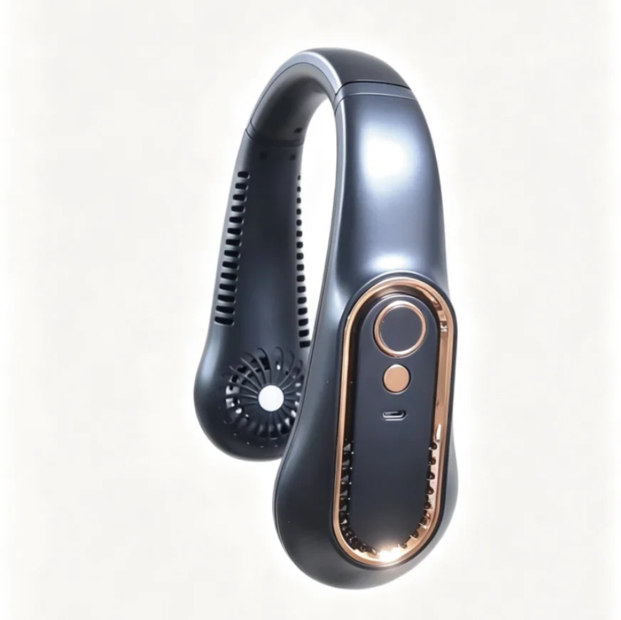 Bladeless Neck Fan — Hands-Free Cooling for Festivals, Commutes & Outdoors | Free UK Delivery