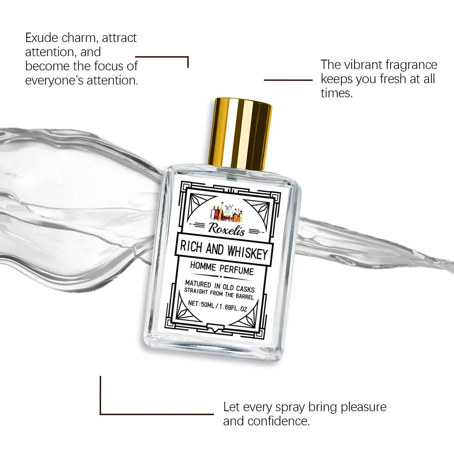 Rich Whiskey Fragrance — Long-Lasting Men's Perfume 50ml | Free UK Delivery