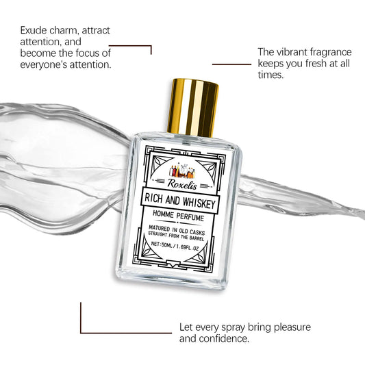Rich Whiskey Fragrance — Long-Lasting Men's Perfume 50ml | Free UK Delivery