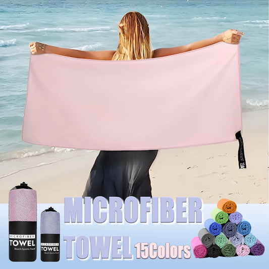 Microfibre Sports Towel — Quick-Drying Lightweight Gym, Beach & Travel Towel