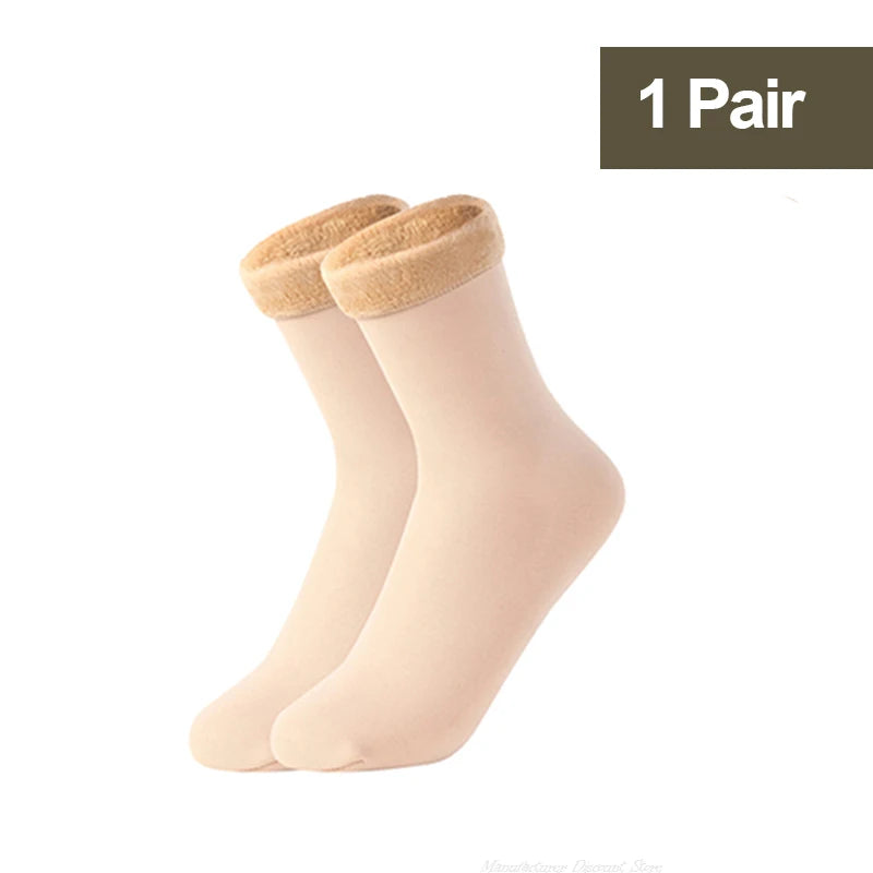 Thermal Fleece Socks for Women — Thick Cosy Winter Socks for Home, Boots & Snow