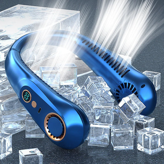 Bladeless Neck Fan — Hands-Free Cooling for Festivals, Commutes & Outdoors | Free UK Delivery