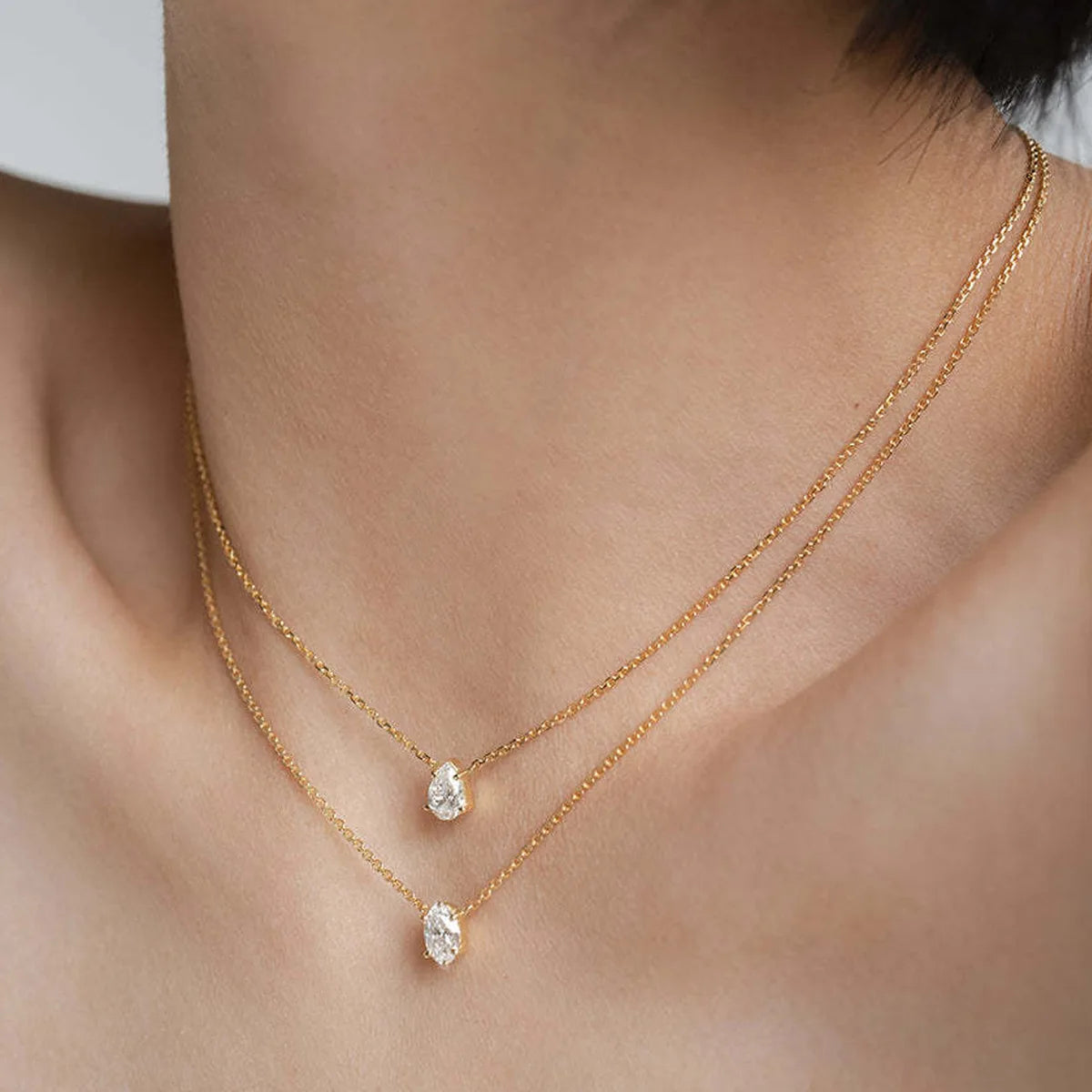 Zircon Multilayer Choker Necklace — Shiny Pendant Chain for Women | Free UK Delivery