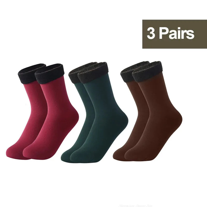 Thermal Fleece Socks for Women — Thick Cosy Winter Socks for Home, Boots & Snow