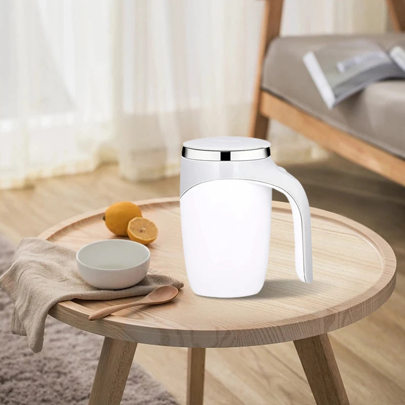 Self-Stirring Coffee Mug — USB Rechargeable Electric Mixing Cup for Coffee, Tea & Protein Shakes