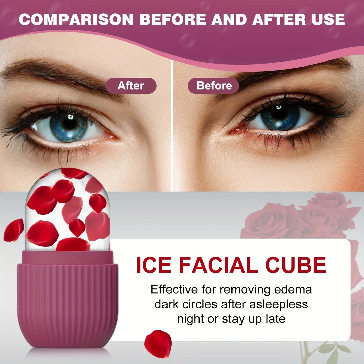 Ice Face Roller — Fill, Freeze & Depuff in 60 Seconds | Free UK Delivery