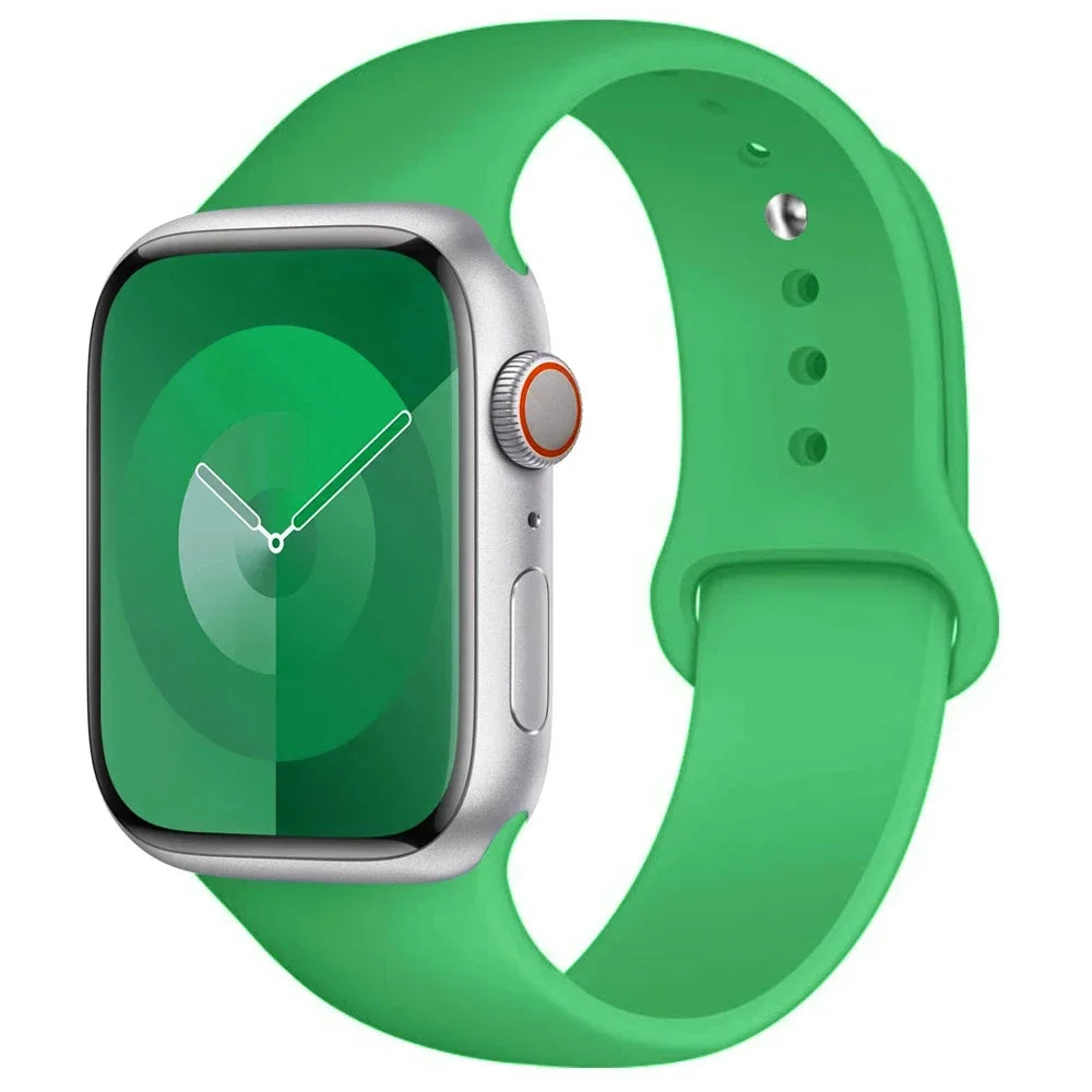 Silicone Apple Watch Band — All Series Compatible 38mm to 49mm | Free UK Delivery