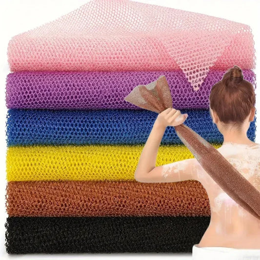 African Exfoliating Bath Sponge — Double-Sided Mesh Body Scrubber for Smooth Skin | Free UK Delivery