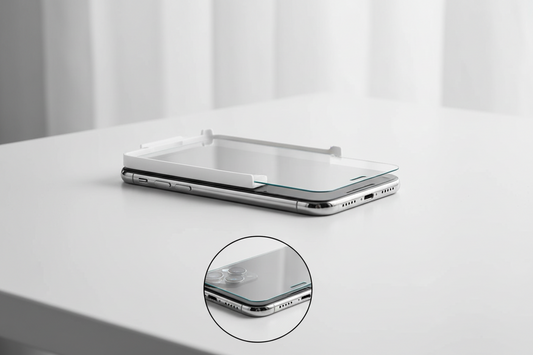 Tempered Glass Screen Protector — iPhone 7 to 17, Auto-Install Tool | Free UK Delivery